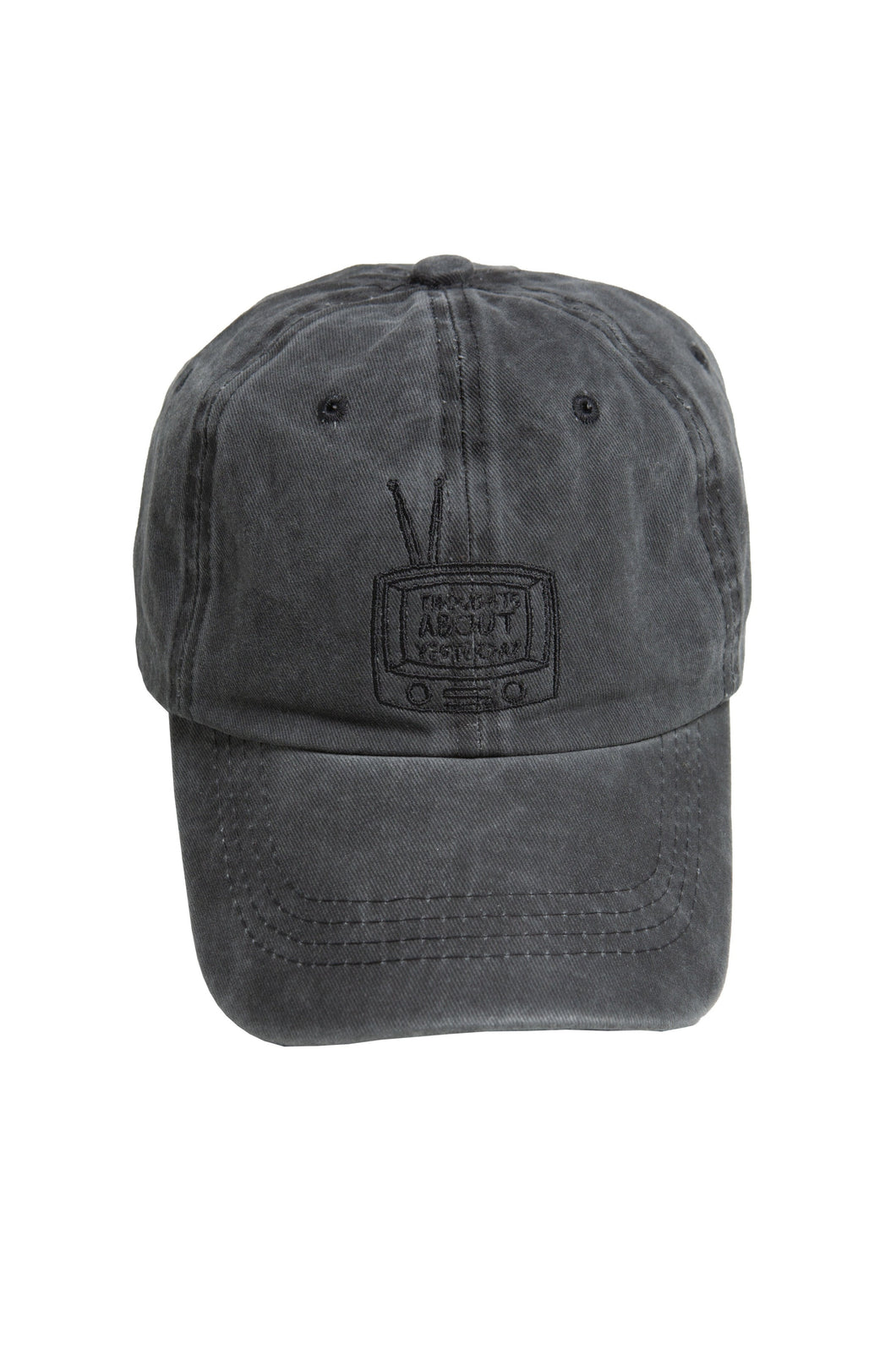 Black Stone Washed Hat